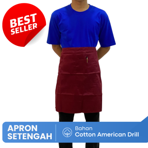 Celemek Apron Pinggang Setengah Badan