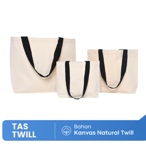 Totebag / Tote Bag Kanvas Natural Twill